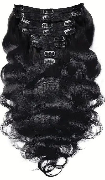 120G #1B NATURAL BLACK HAIR EXTENSIONS